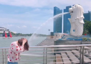 水柱喷泉小姐姐,演绎现代都市的灵动魅力